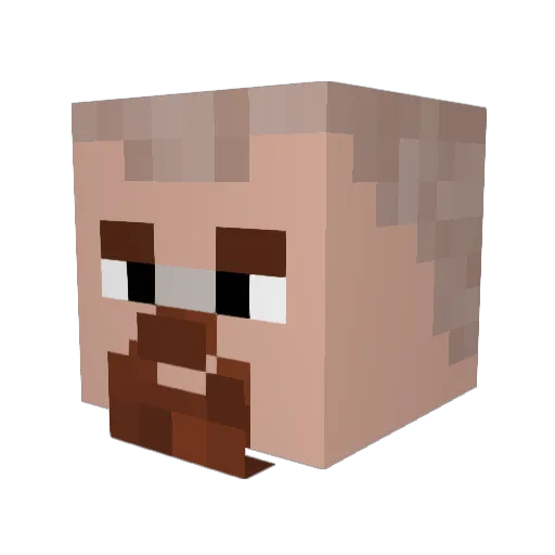 vccszx Minecraft avatar head, 3D render