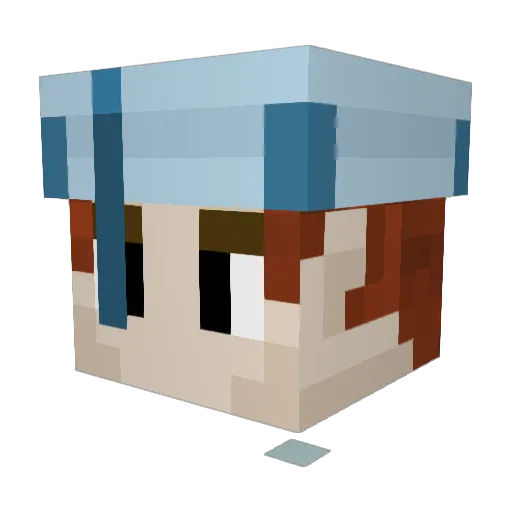vcd2105 Minecraft avatar head, 3D render
