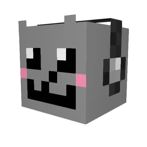 vcgl Minecraft avatar head, 3D render