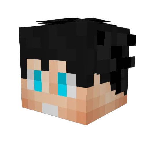 vcp5k Minecraft avatar head, 3D render