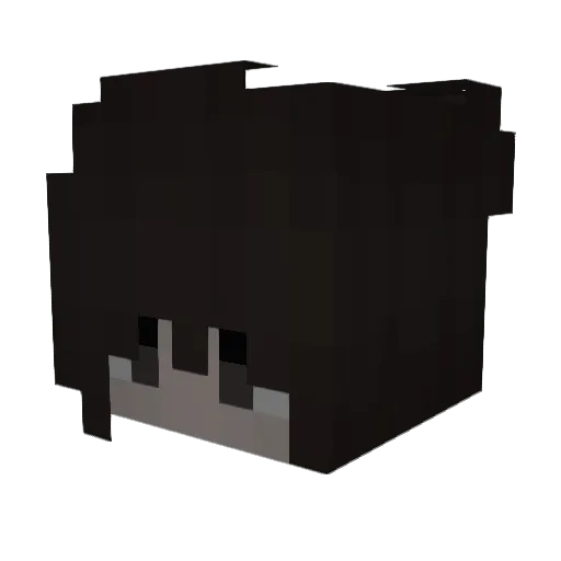 vcrena Minecraft avatar head, 3D render