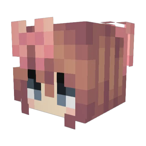 vcyo Minecraft avatar head, 3D render