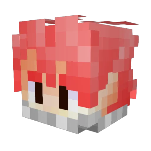 vdaz Minecraft avatar head, 3D render
