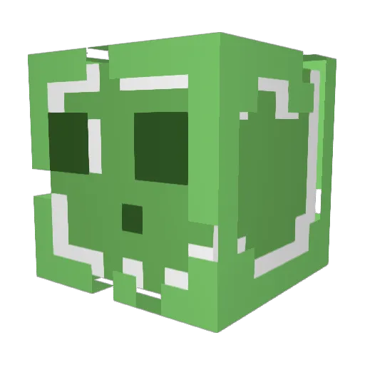 vdfloris Minecraft avatar head, 3D render