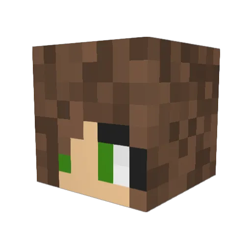 vdhdez Minecraft avatar head, 3D render
