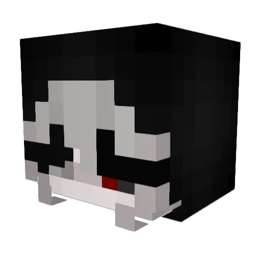 vdmpire Minecraft avatar head, 3D render