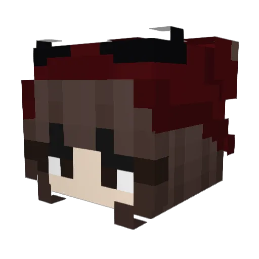 vdumklin Minecraft avatar head, 3D render