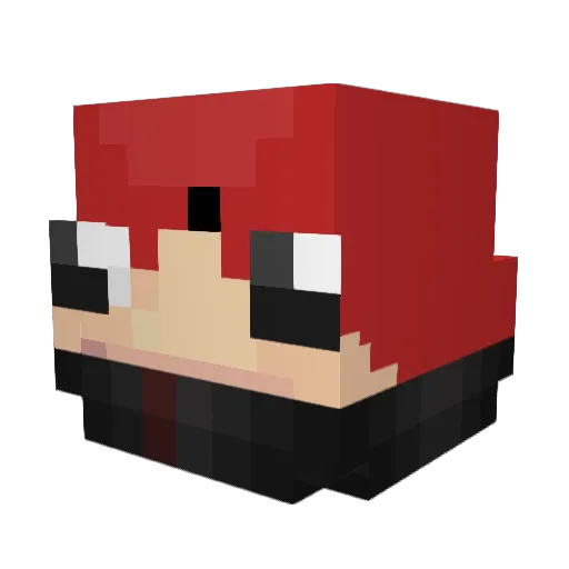 veLjus Minecraft avatar head, 3D render