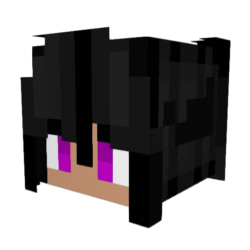 veanora Minecraft avatar head, 3D render