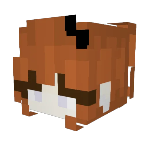 veati Minecraft avatar head, 3D render