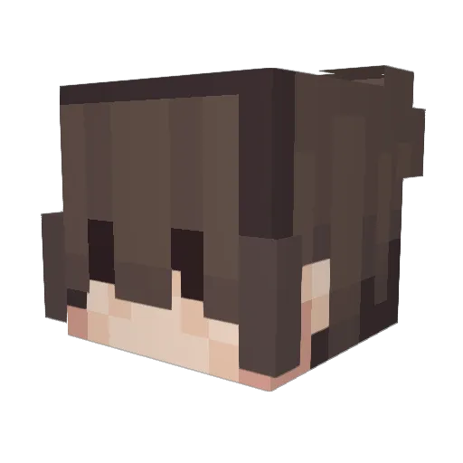 vec Minecraft avatar head, 3D render