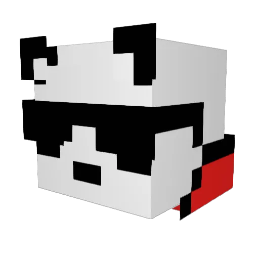 vecstorm Minecraft avatar head, 3D render