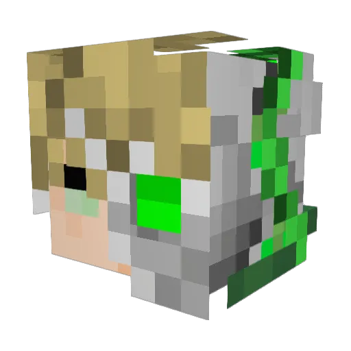 vectoriandoooo Minecraft avatar head, 3D render