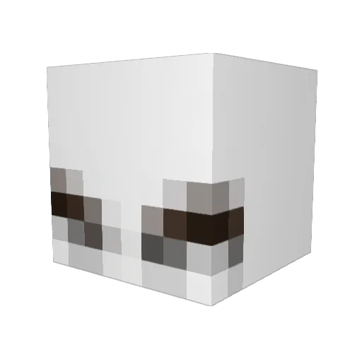 vedawes Minecraft avatar head, 3D render