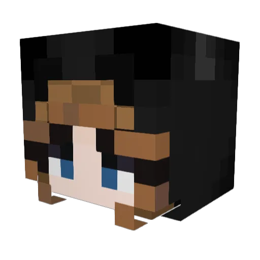 veddure Minecraft avatar head, 3D render