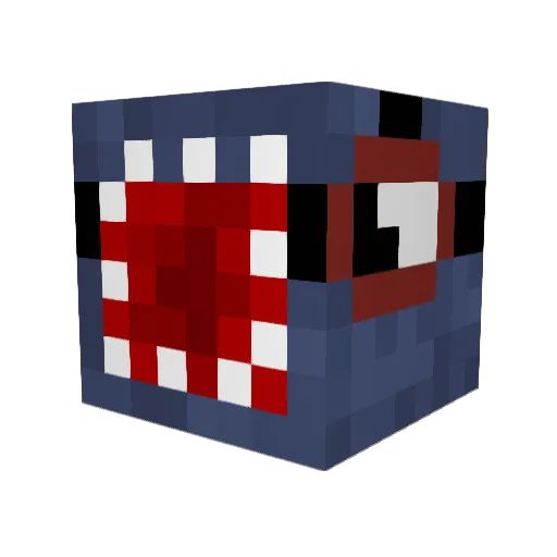 vedi0boy Minecraft avatar head, 3D render