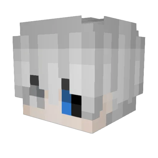 veemab Minecraft avatar head, 3D render