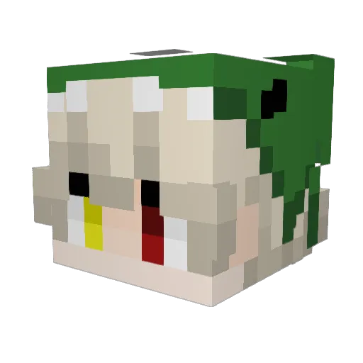 veen01 Minecraft avatar head, 3D render