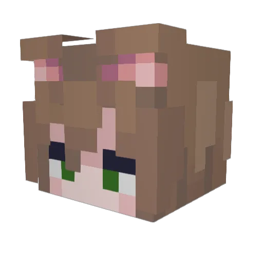 veeowzer Minecraft avatar head, 3D render