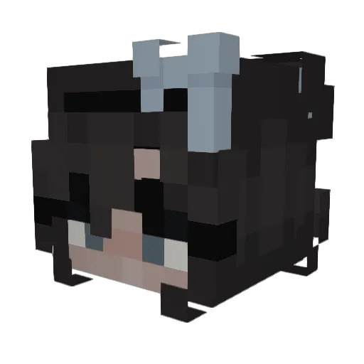 veerayuu Minecraft avatar head, 3D render