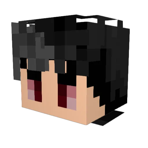 veesmin Minecraft avatar head, 3D render
