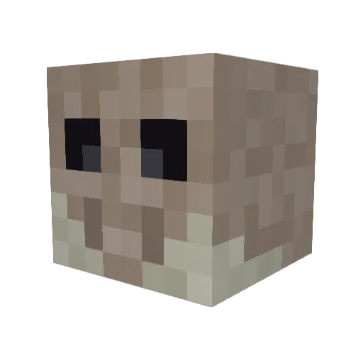 veeture Minecraft avatar head, 3D render