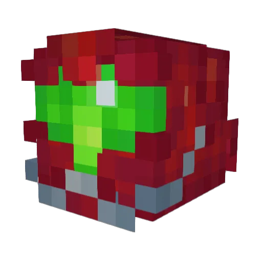 vegalentine Minecraft avatar head, 3D render