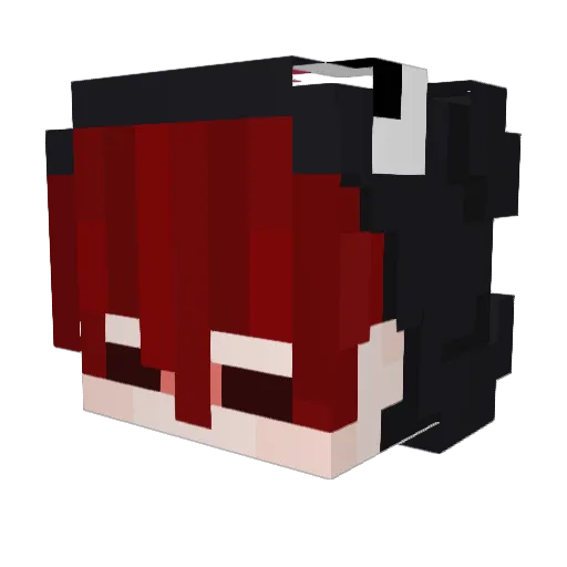 vegansweat Minecraft avatar head, 3D render