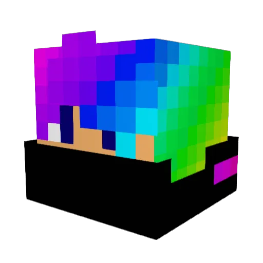 vegas5689 Minecraft avatar head, 3D render