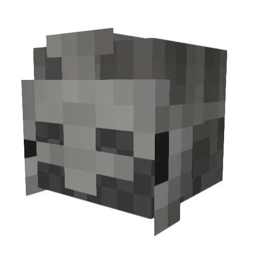 vegble Minecraft avatar head, 3D render
