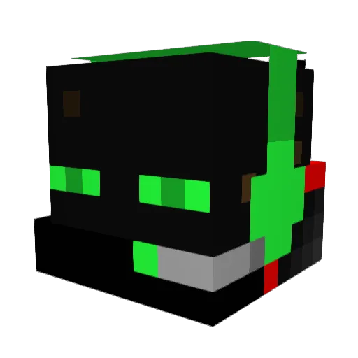 vegeta7772008 Minecraft avatar head, 3D render