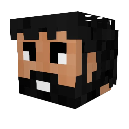 veggiss Minecraft avatar head, 3D render