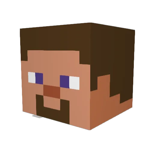 veiloh Minecraft avatar head, 3D render