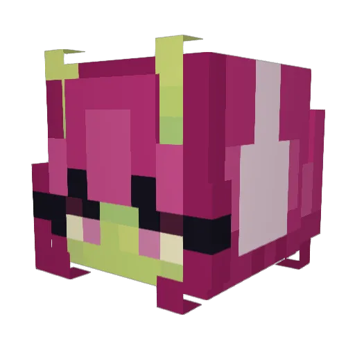 veilza_ Minecraft avatar head, 3D render