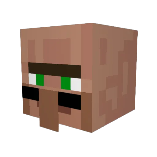 veitikkee Minecraft avatar head, 3D render