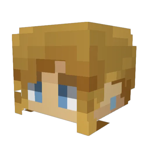 vek_gaming Minecraft avatar head, 3D render