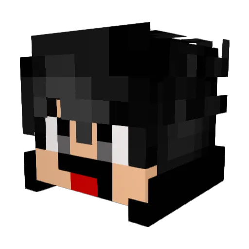 veko123 Minecraft avatar head, 3D render