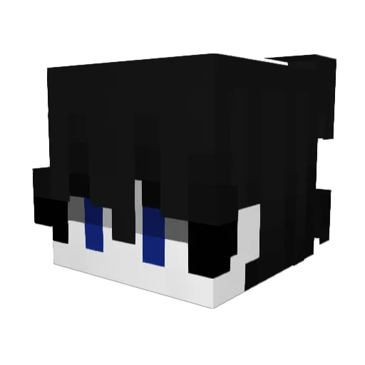 vekpocc Minecraft avatar head, 3D render