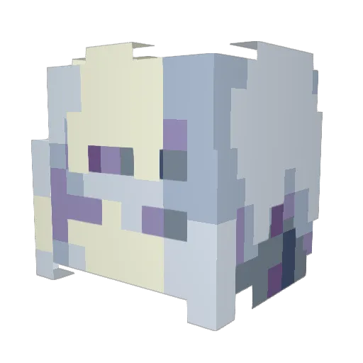 veksed Minecraft avatar head, 3D render