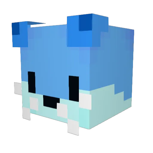 velche_23 Minecraft avatar head, 3D render