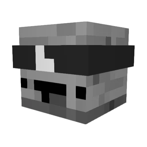 velcx Minecraft avatar head, 3D render