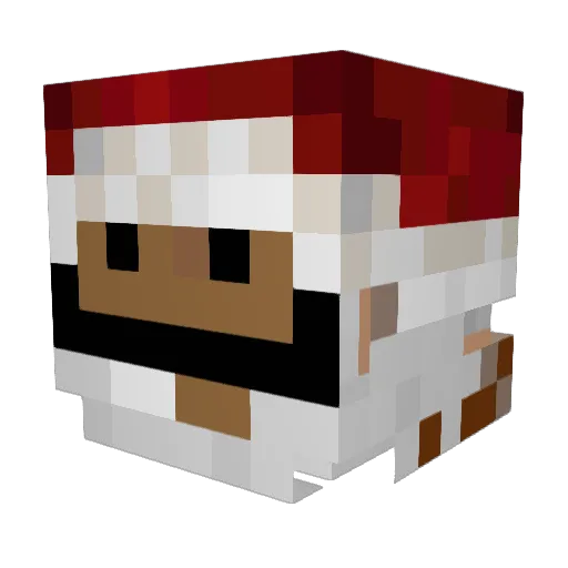 velde2004 Minecraft avatar head, 3D render