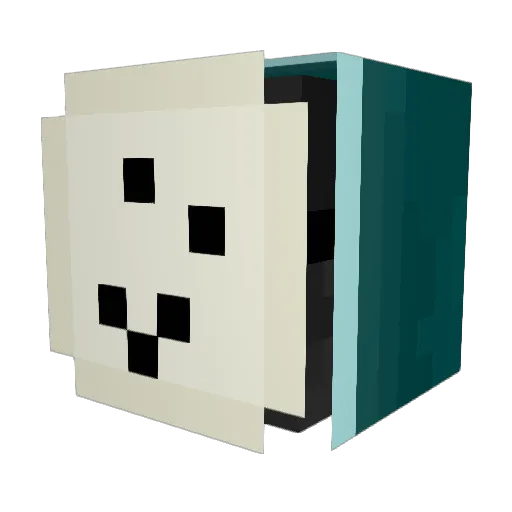 velen__ Minecraft avatar head, 3D render