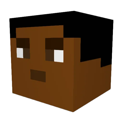veliboi Minecraft avatar head, 3D render