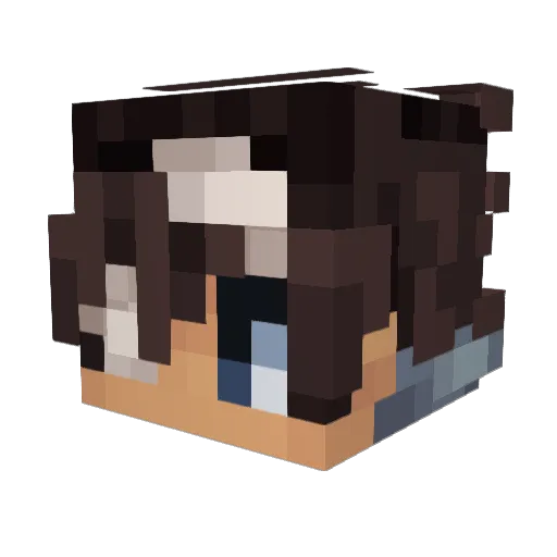 velittos Minecraft avatar head, 3D render