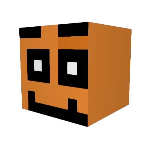 velkans1 Minecraft avatar head, 3D render