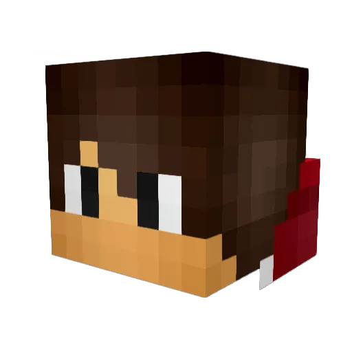 velkit1 Minecraft avatar head, 3D render