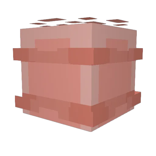 vellhie Minecraft avatar head, 3D render