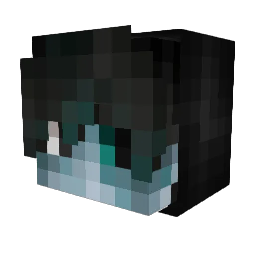 velodeon Minecraft avatar head, 3D render