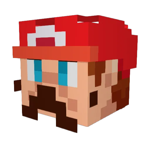veloxdonald Minecraft avatar head, 3D render